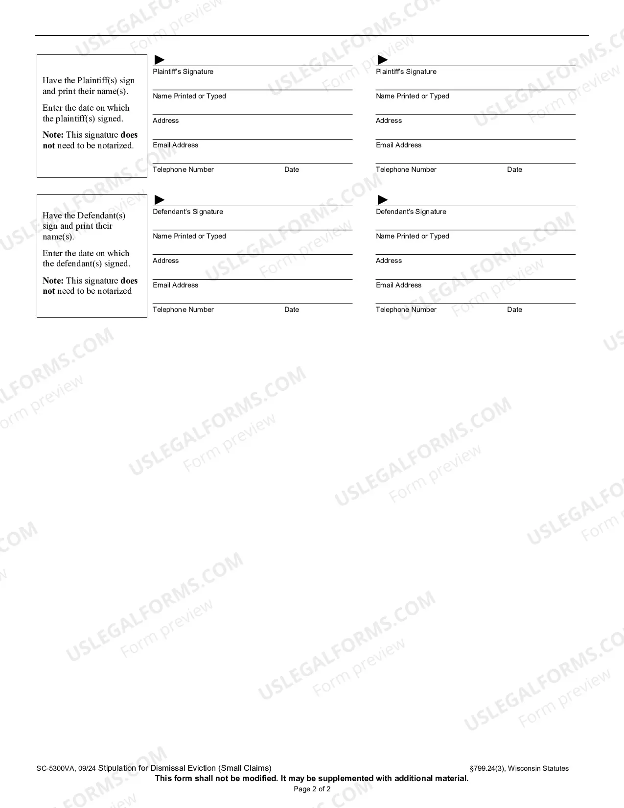 Preview Stipulation for Dismissal Eviction (Small Claims)