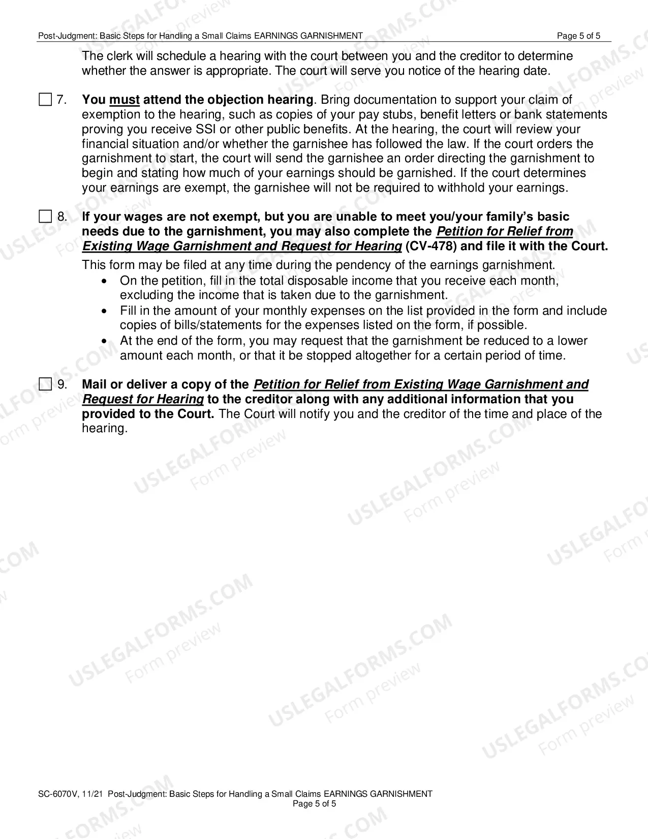 Preview Post-Judgment: Basic Steps for Handling a Small Claims Earnings Garnishment