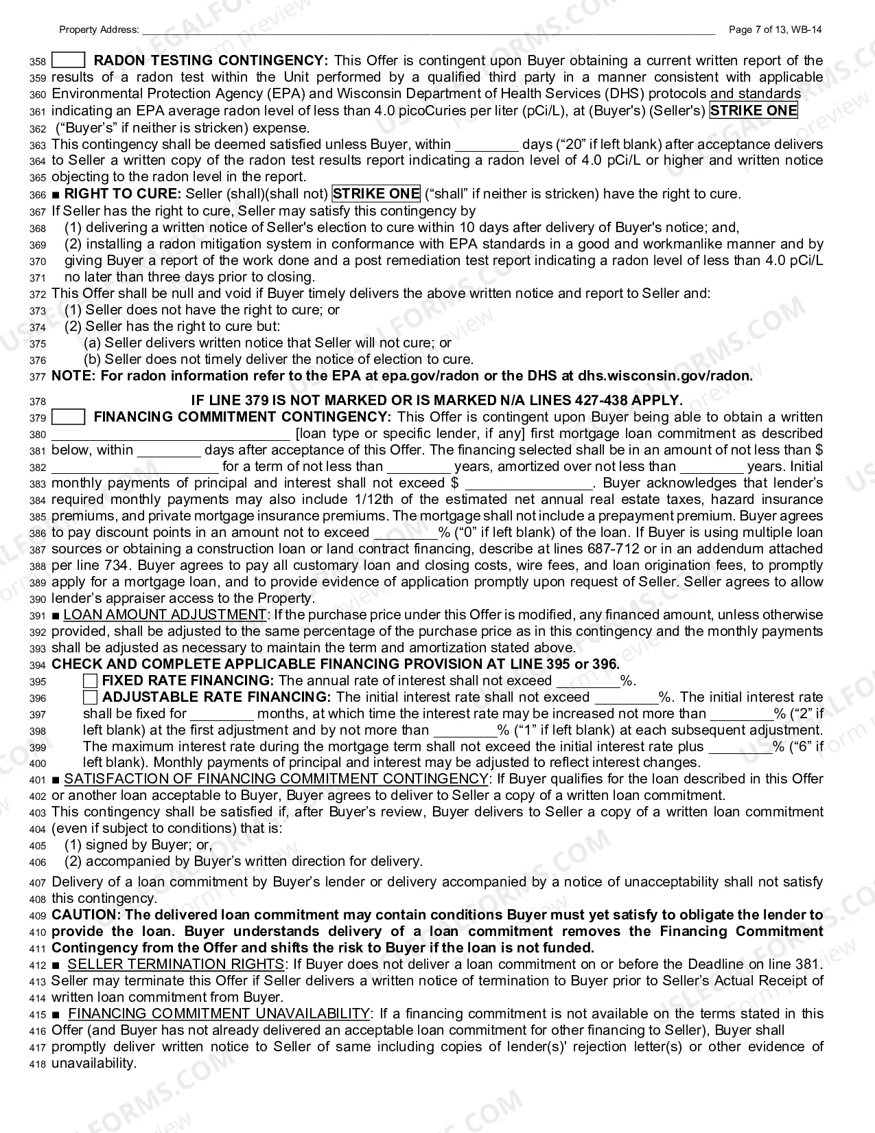 Preview Residential Condominium Offer To Purchase