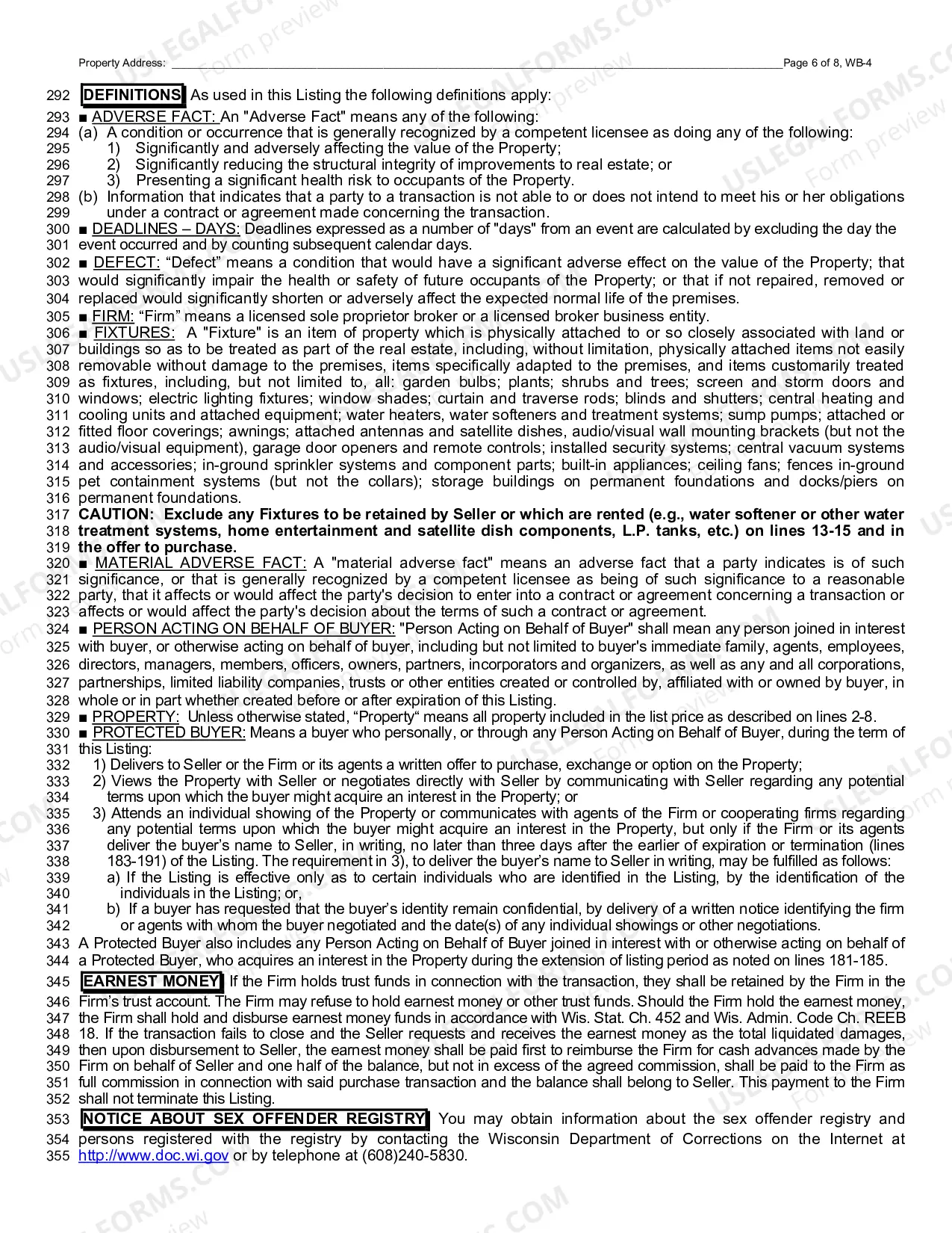 Preview Residential Condominium Listing Contract - Exclusive Right to Sell