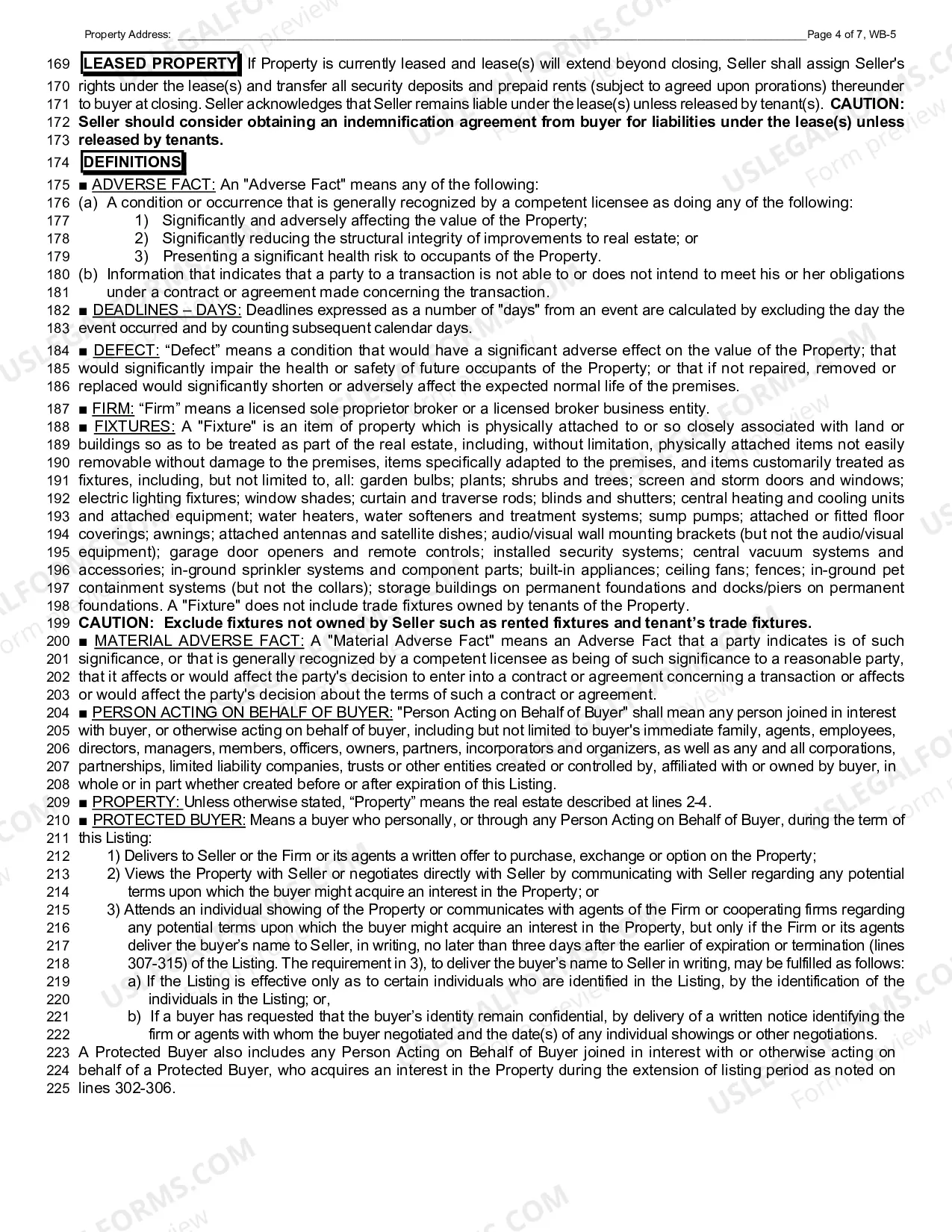 Preview Commercial Listing Contract - Exclusive Right to Sell