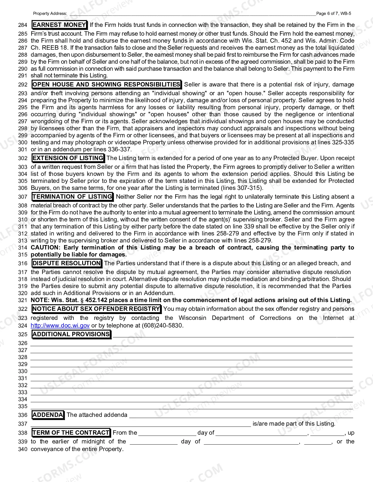 Preview Commercial Listing Contract - Exclusive Right to Sell