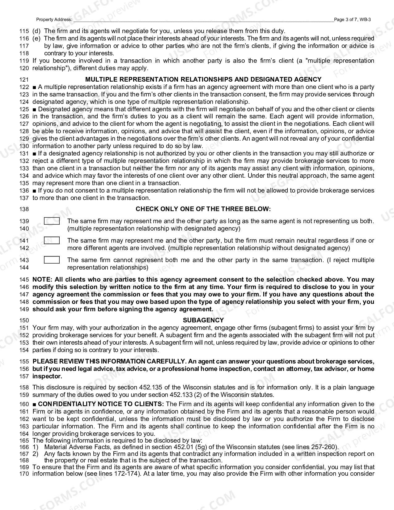 Preview Vacant Land Listing Contract - Exclusive Right to Sell