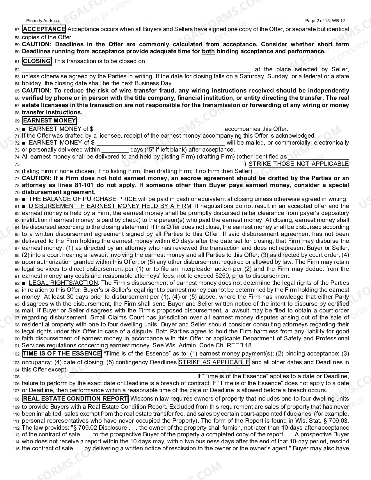 Preview Farm Offer to Purchase