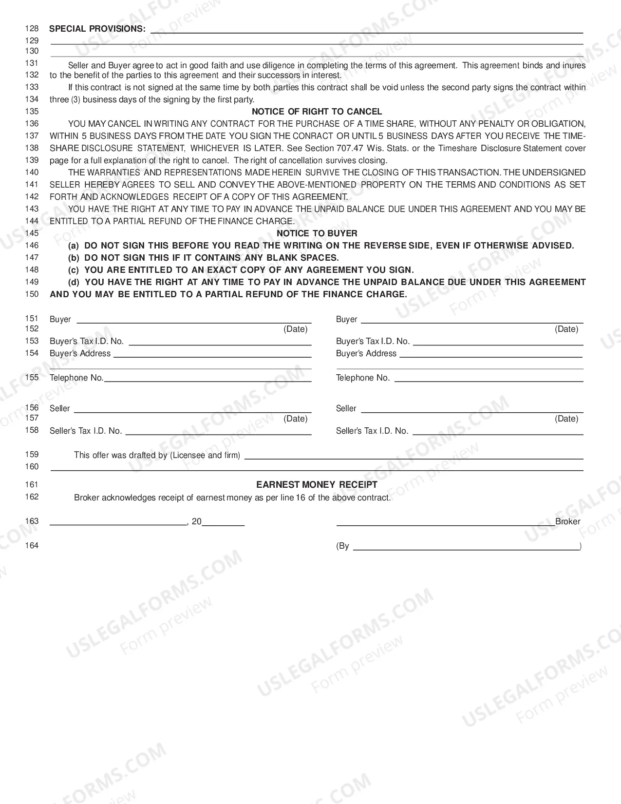 Preview Timeshare Contract (Sale by Developer)