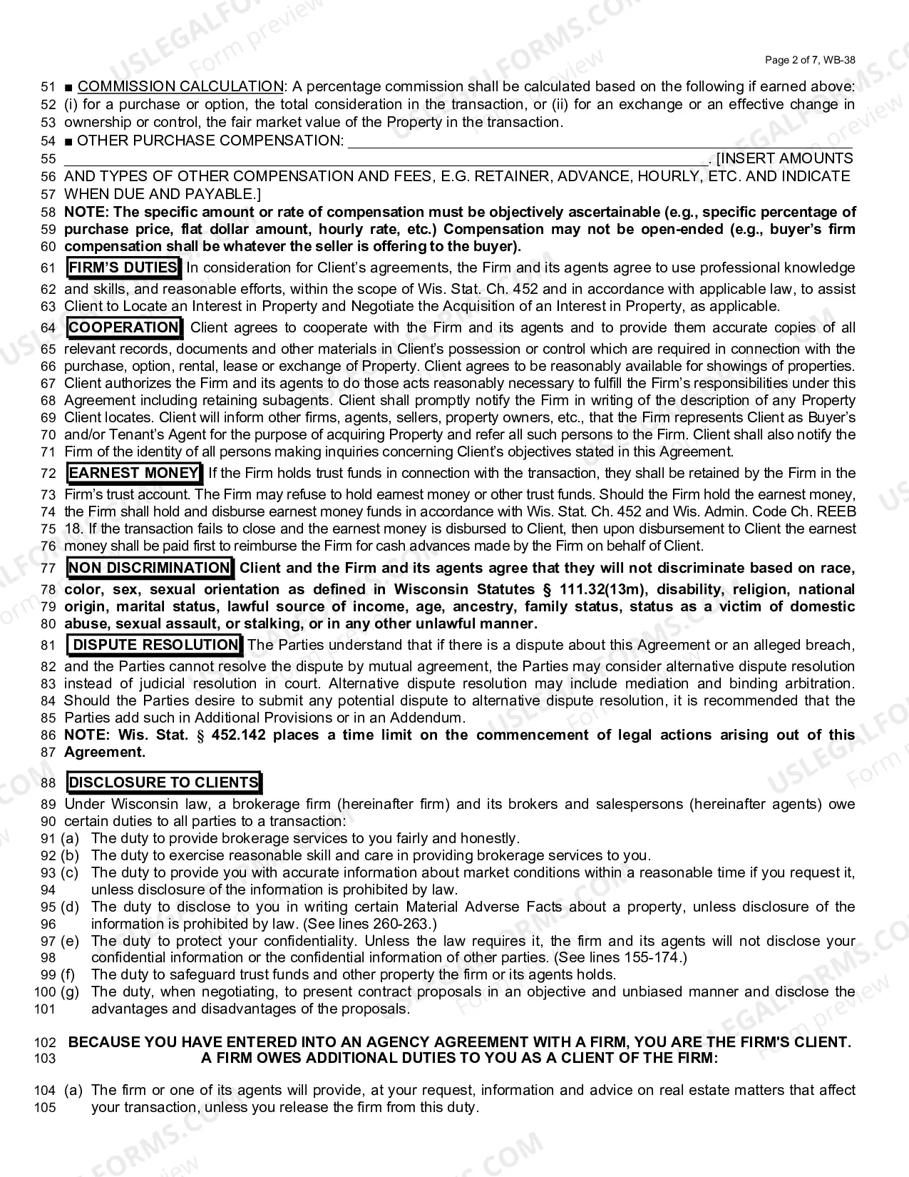 Preview Commerical Buyer Agency/Tenant Representation Agreement