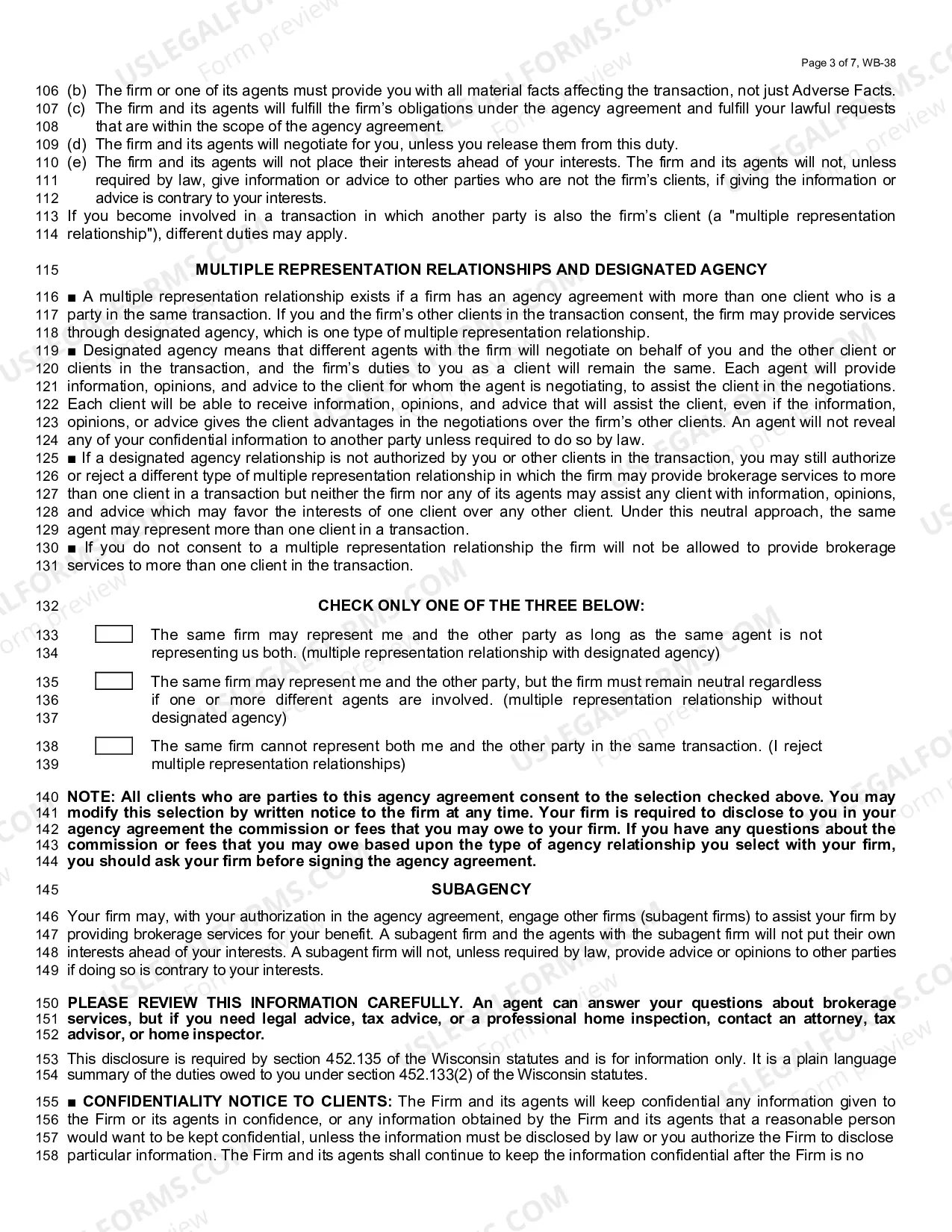 Preview Commerical Buyer Agency/Tenant Representation Agreement