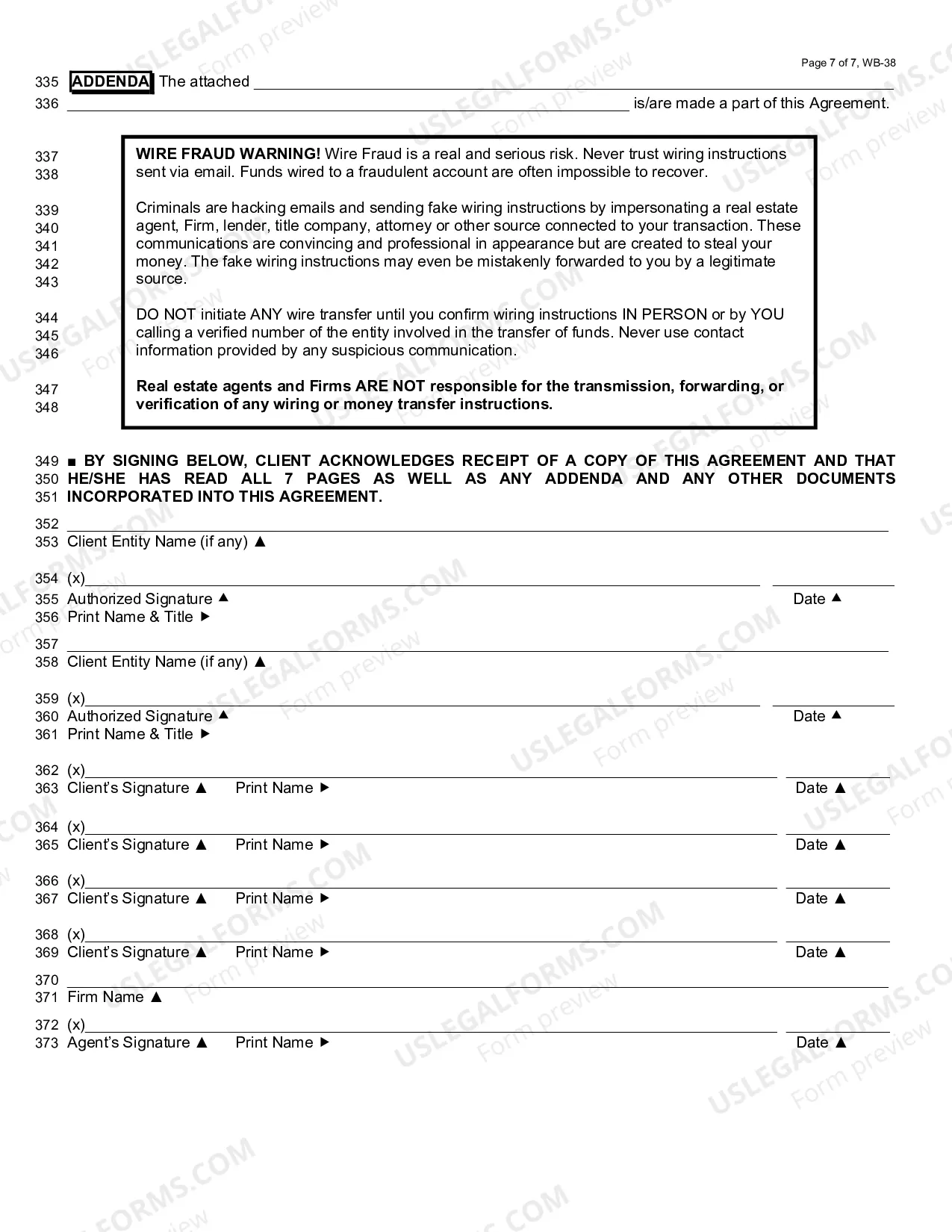 Preview Commerical Buyer Agency/Tenant Representation Agreement