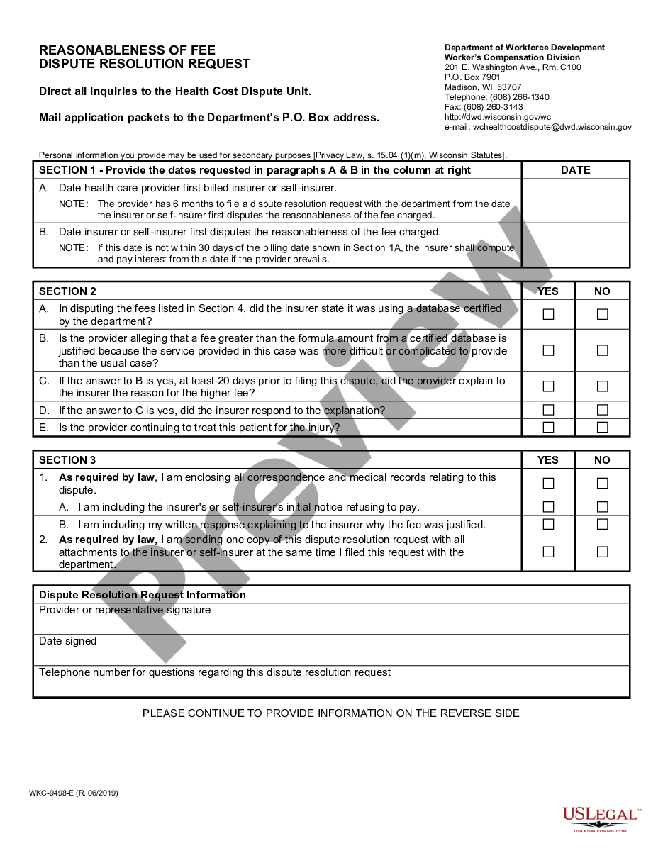 page 0 Reasonableness of Fee Dispute for Workers' Compensation preview