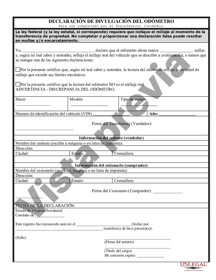 Preview Factura de venta de automóvil y estado de cuenta del odómetro para la venta tal como está