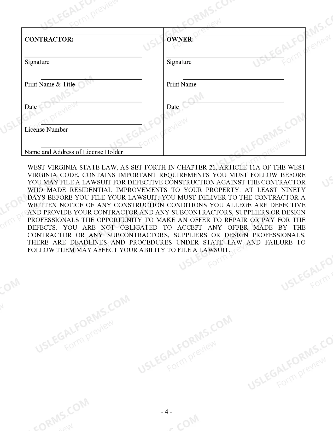 Preview Refrigeration Contract for Contractor