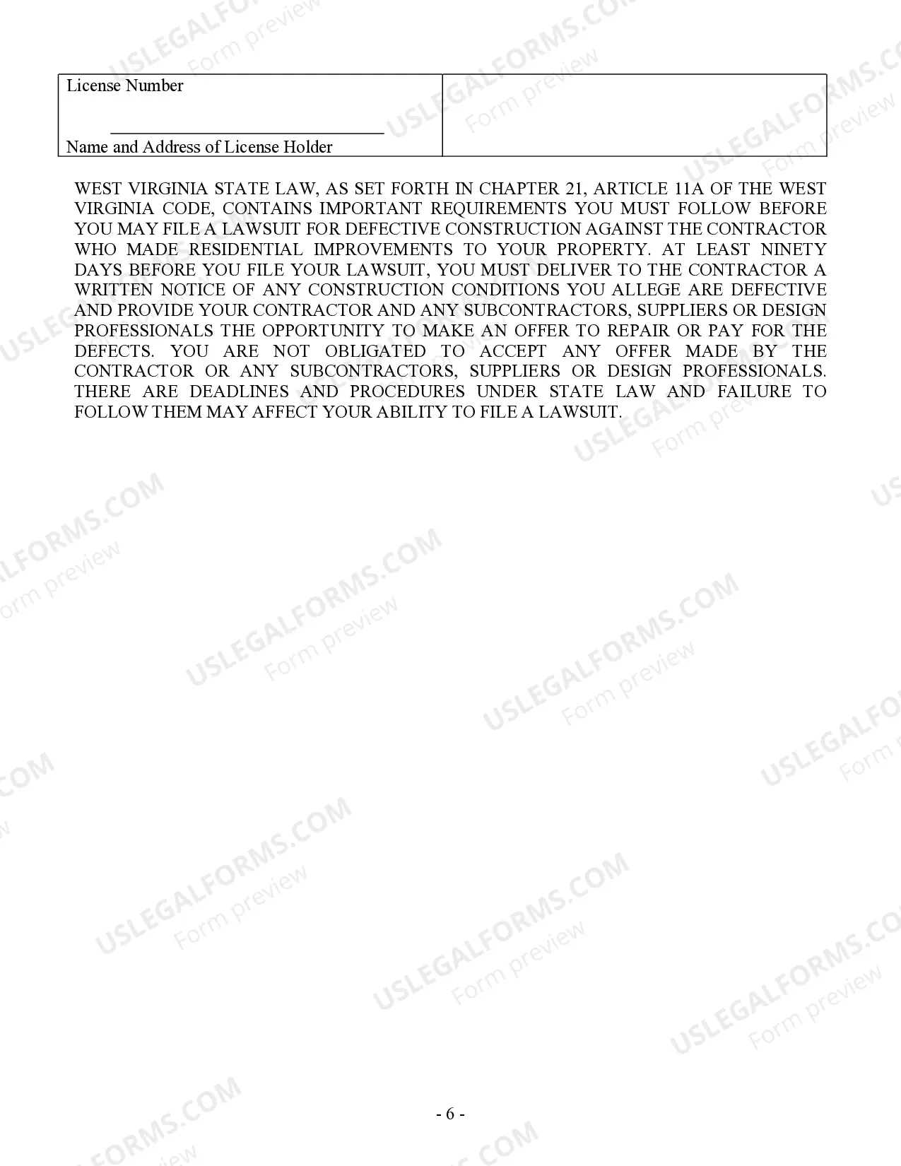 Preview Plumbing Contract for Contractor