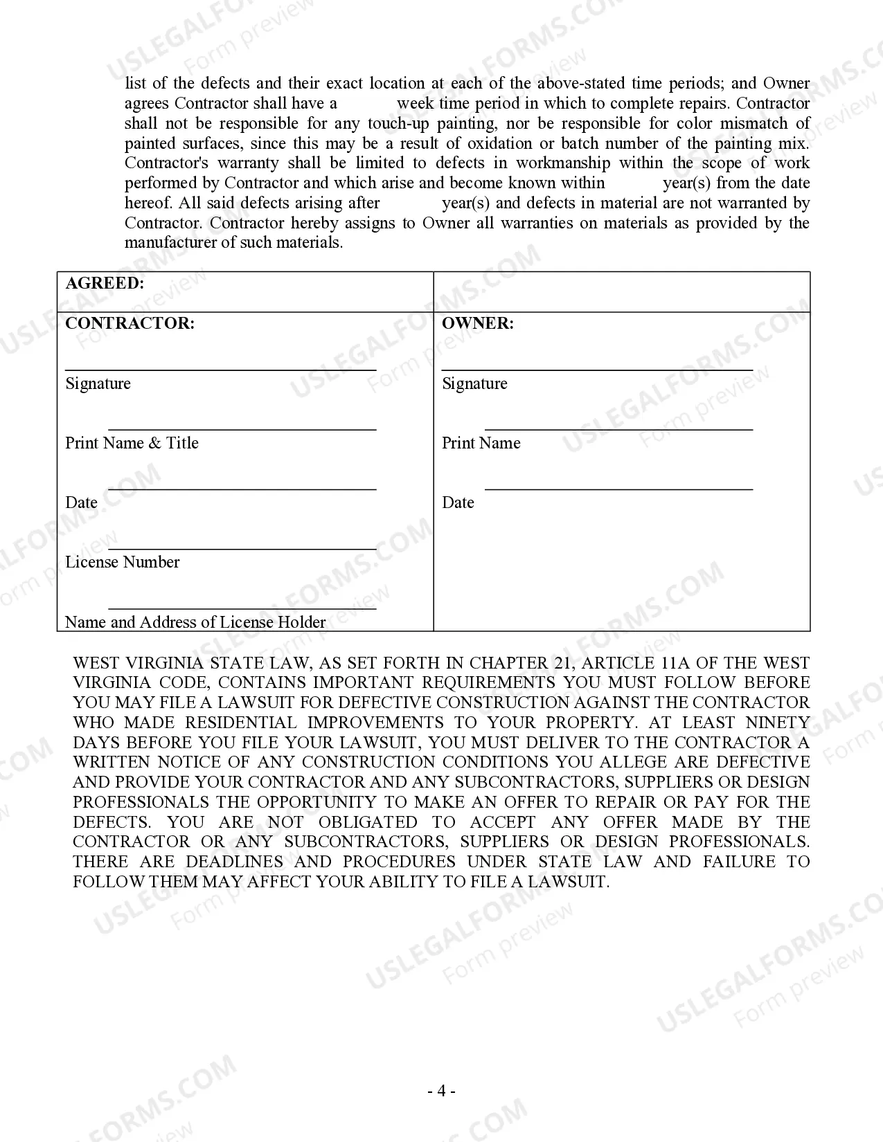 Preview Sheetrock Drywall Contract for Contractor