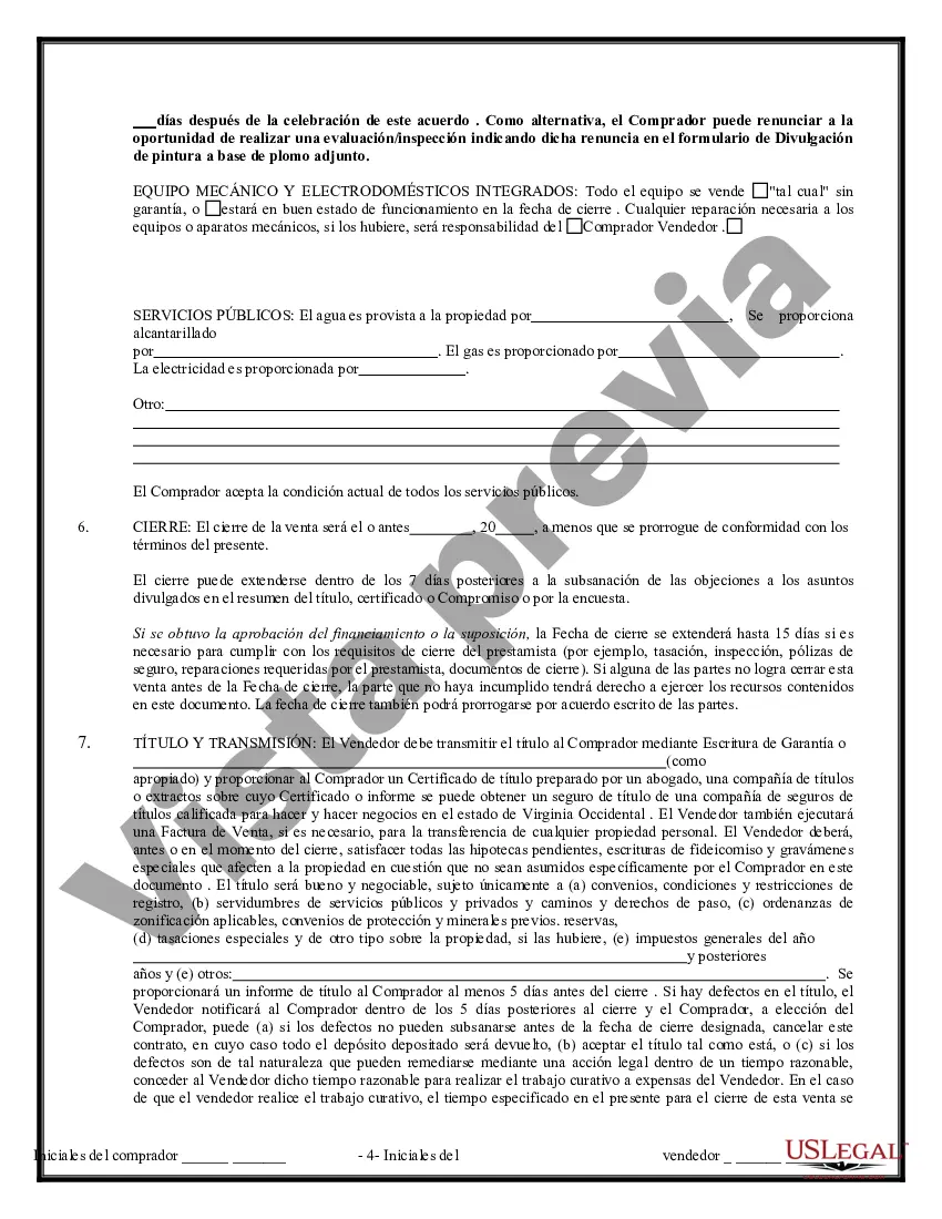 Preview Contrato de Compraventa de Bienes Inmuebles sin Corredor para Acuerdo de Venta de Casa Residencial