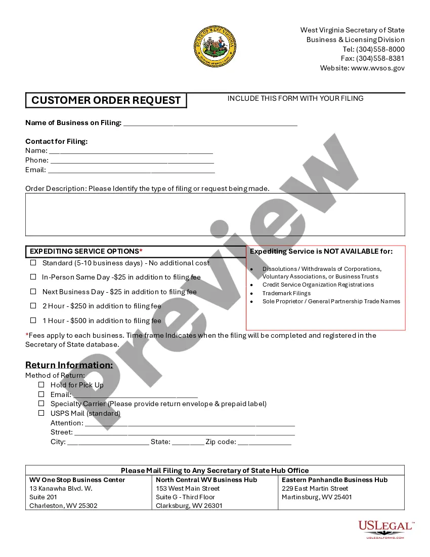 Preview West Virginia Registration of Foreign Corporation