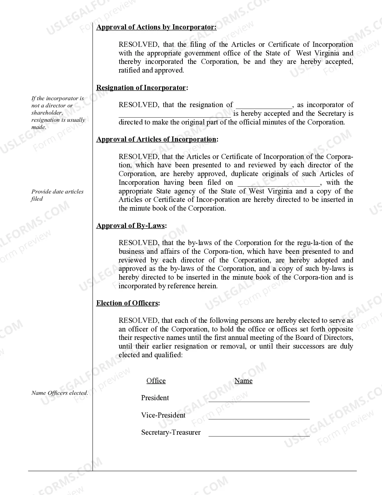 Preview Corporate Records Maintenance Package for Existing Corporations