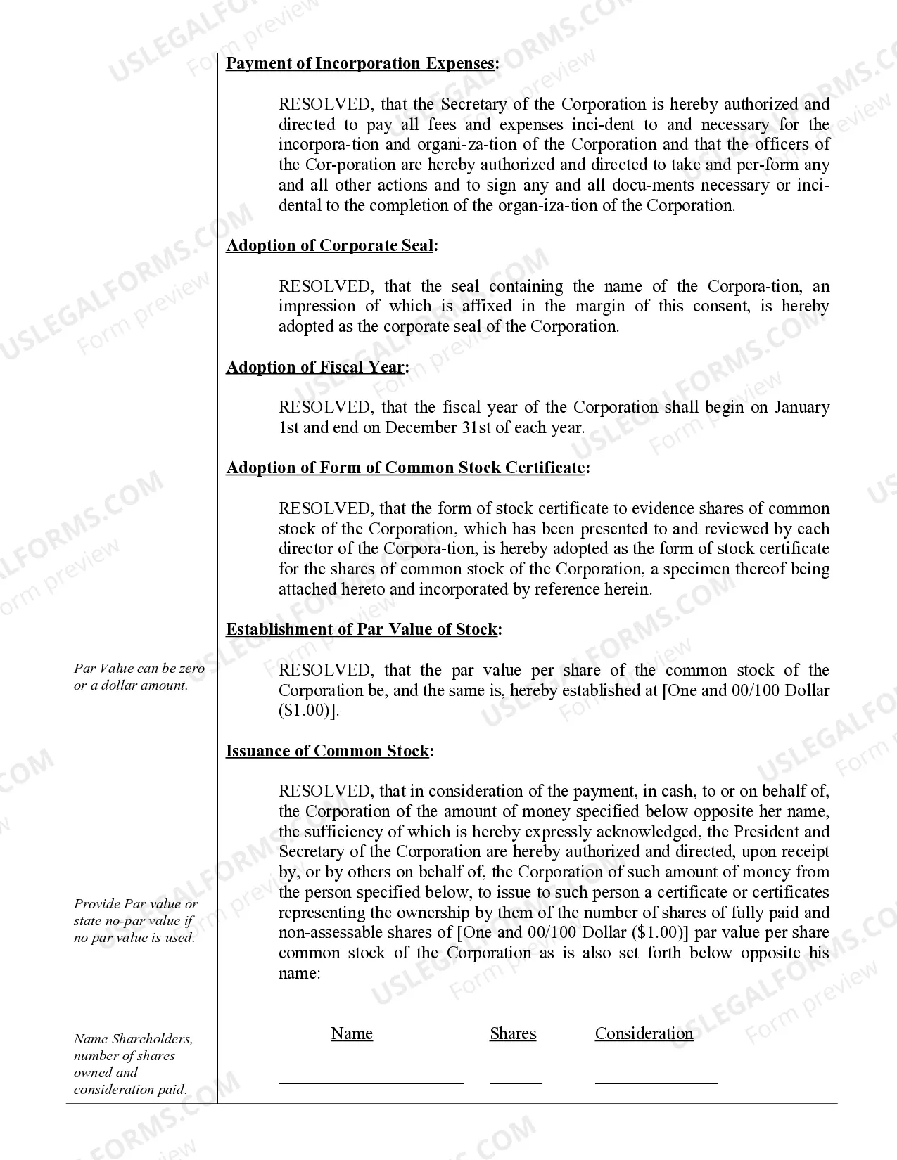 Preview Corporate Records Maintenance Package for Existing Corporations