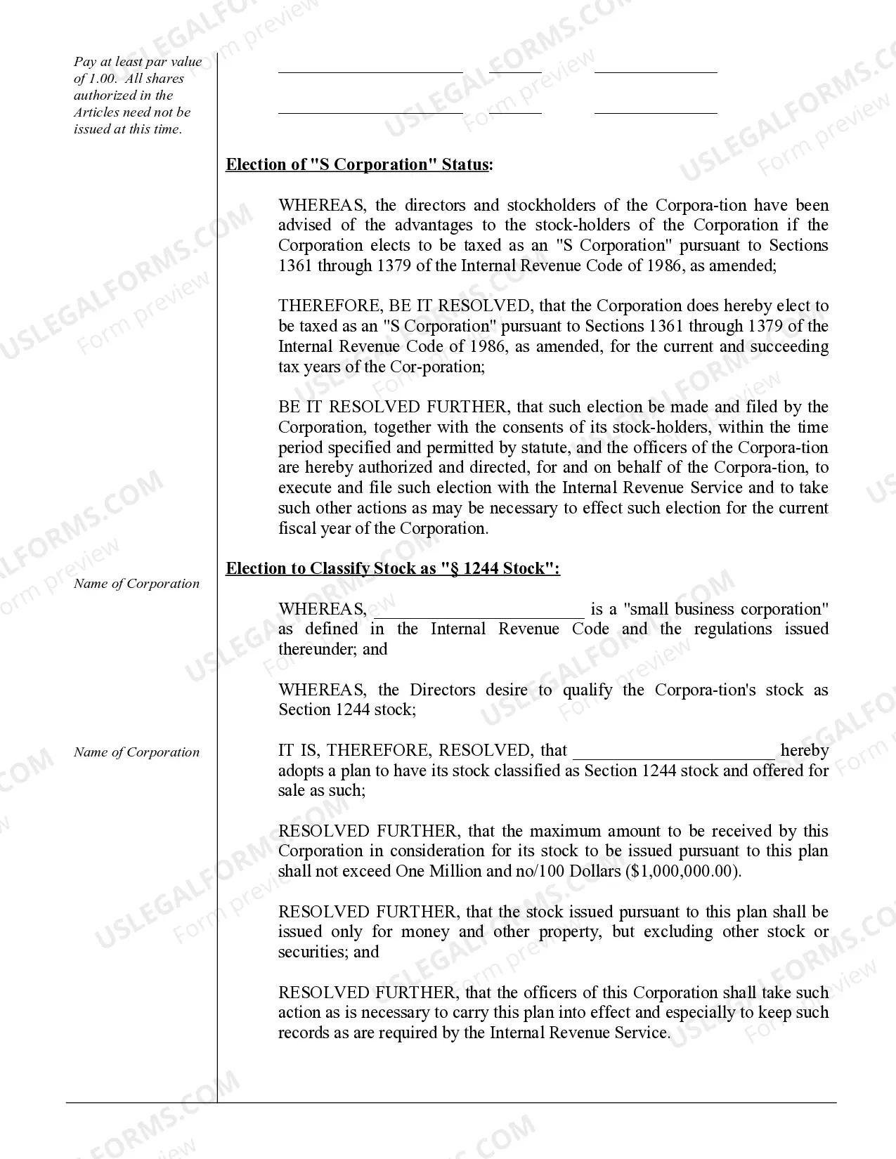 Preview Corporate Records Maintenance Package for Existing Corporations