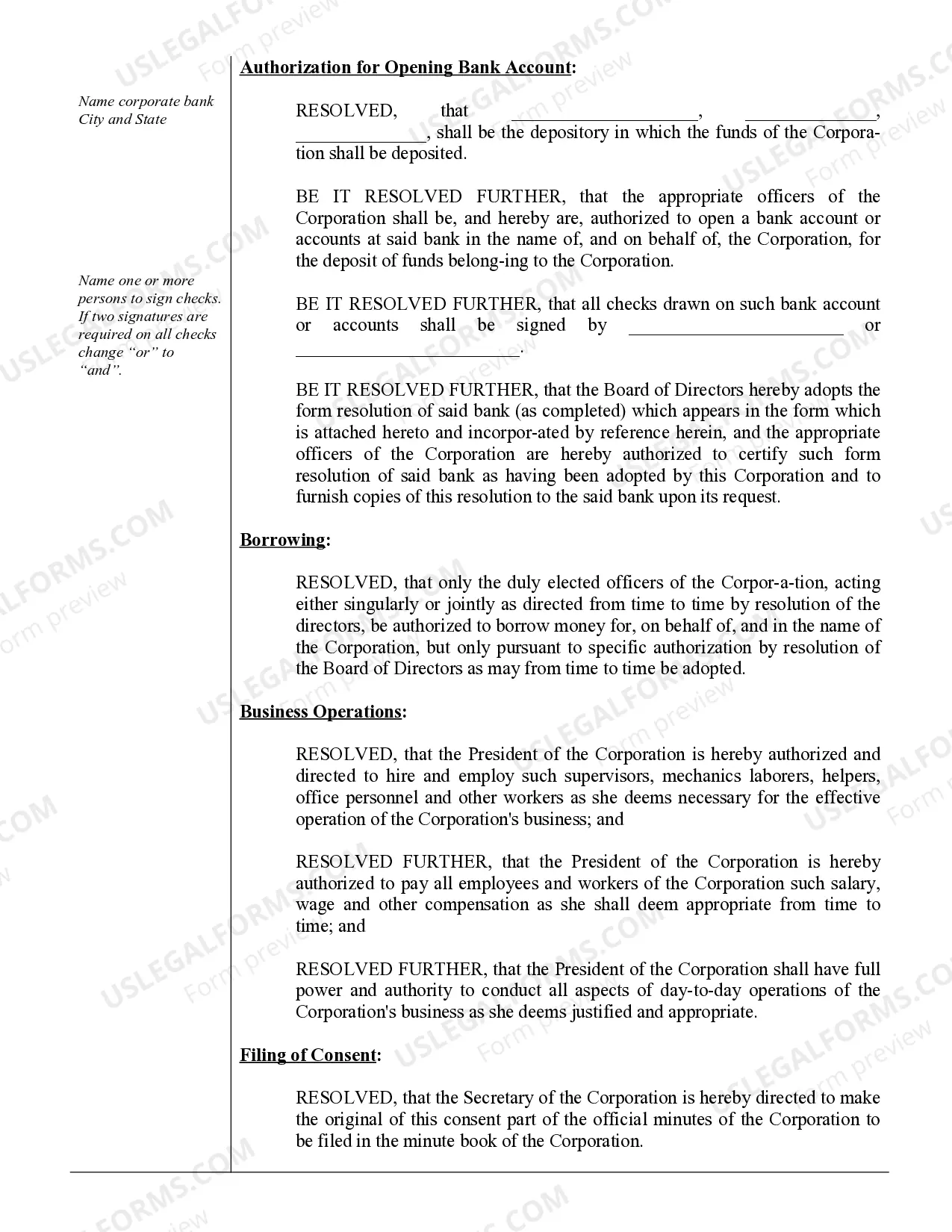 Preview Corporate Records Maintenance Package for Existing Corporations