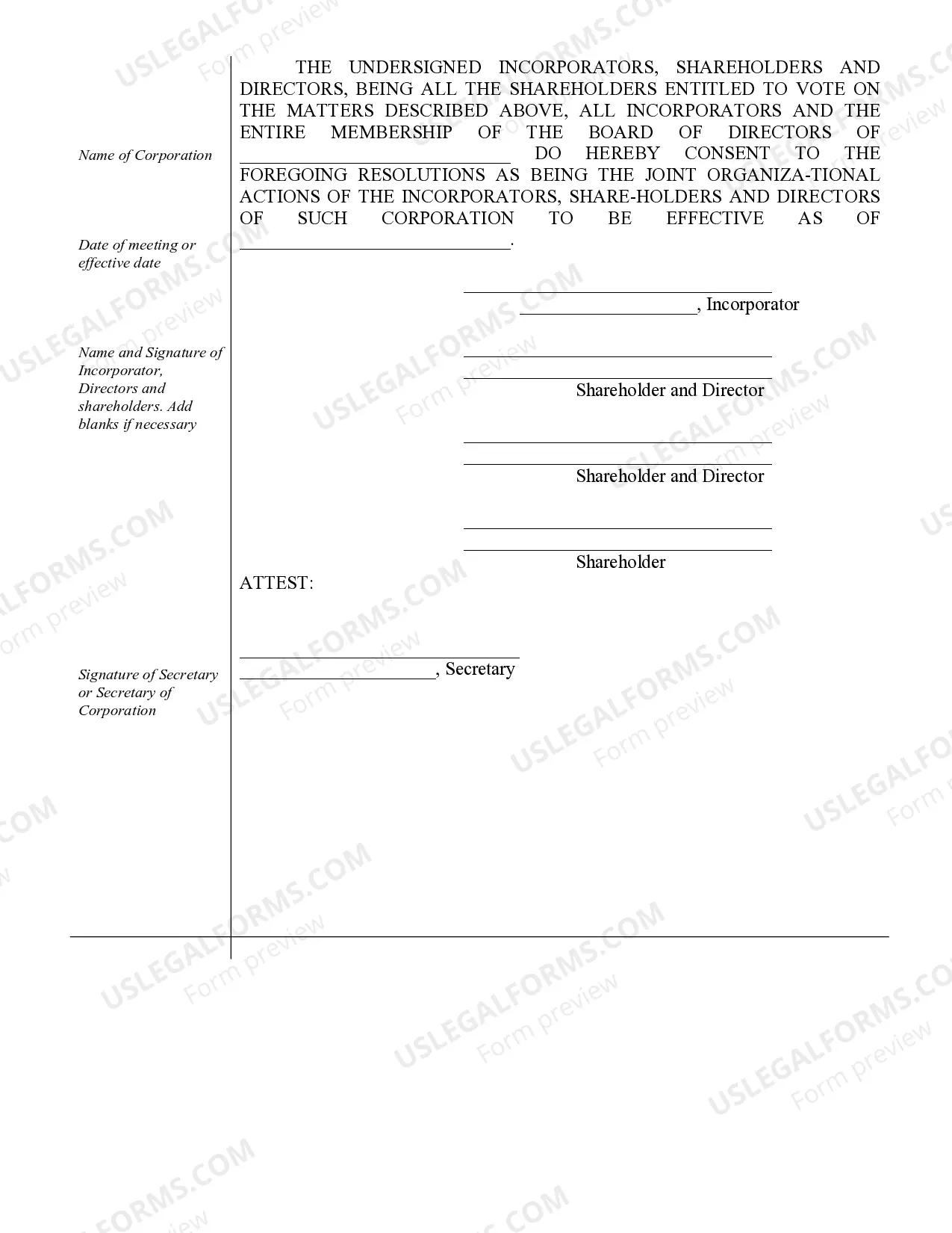 Preview Corporate Records Maintenance Package for Existing Corporations