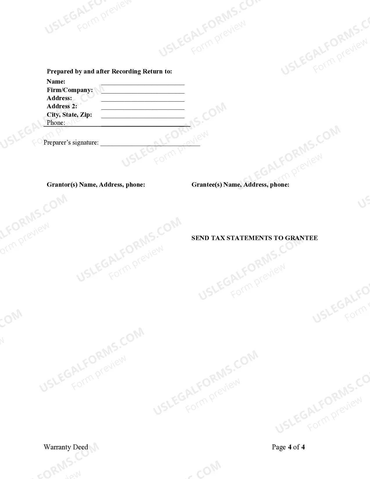 Preview Warranty Deed from Corporation to Husband and Wife