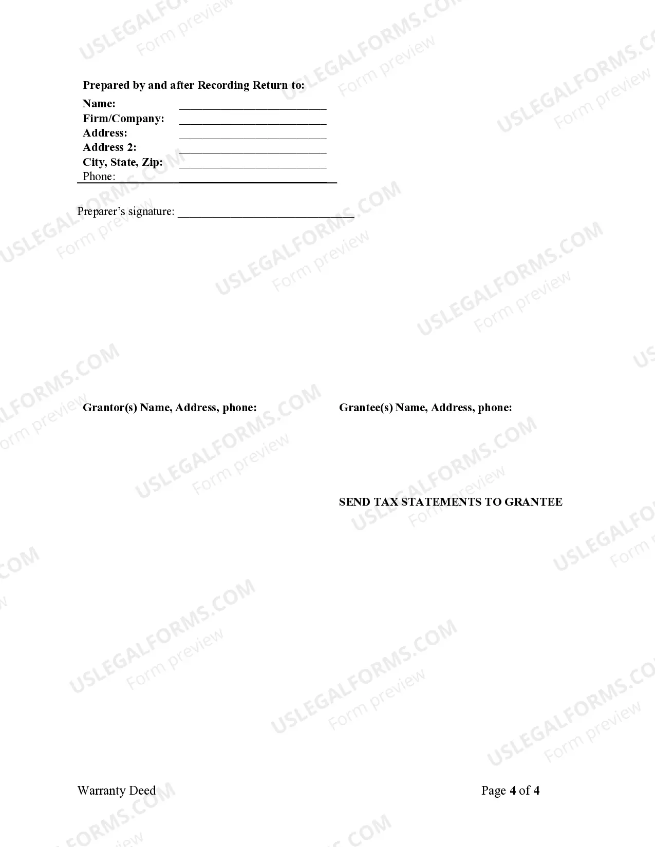 Preview Warranty Deed from Corporation to Corporation