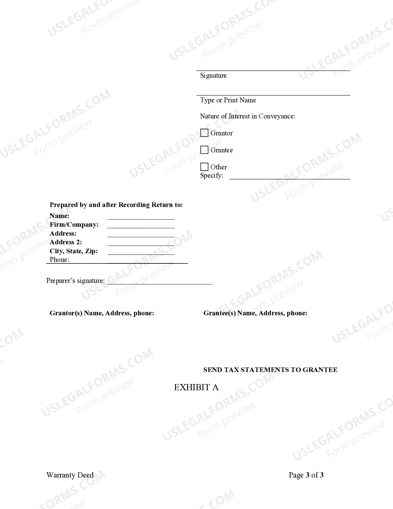 Preview Warranty Deed from Husband to Himself and Wife