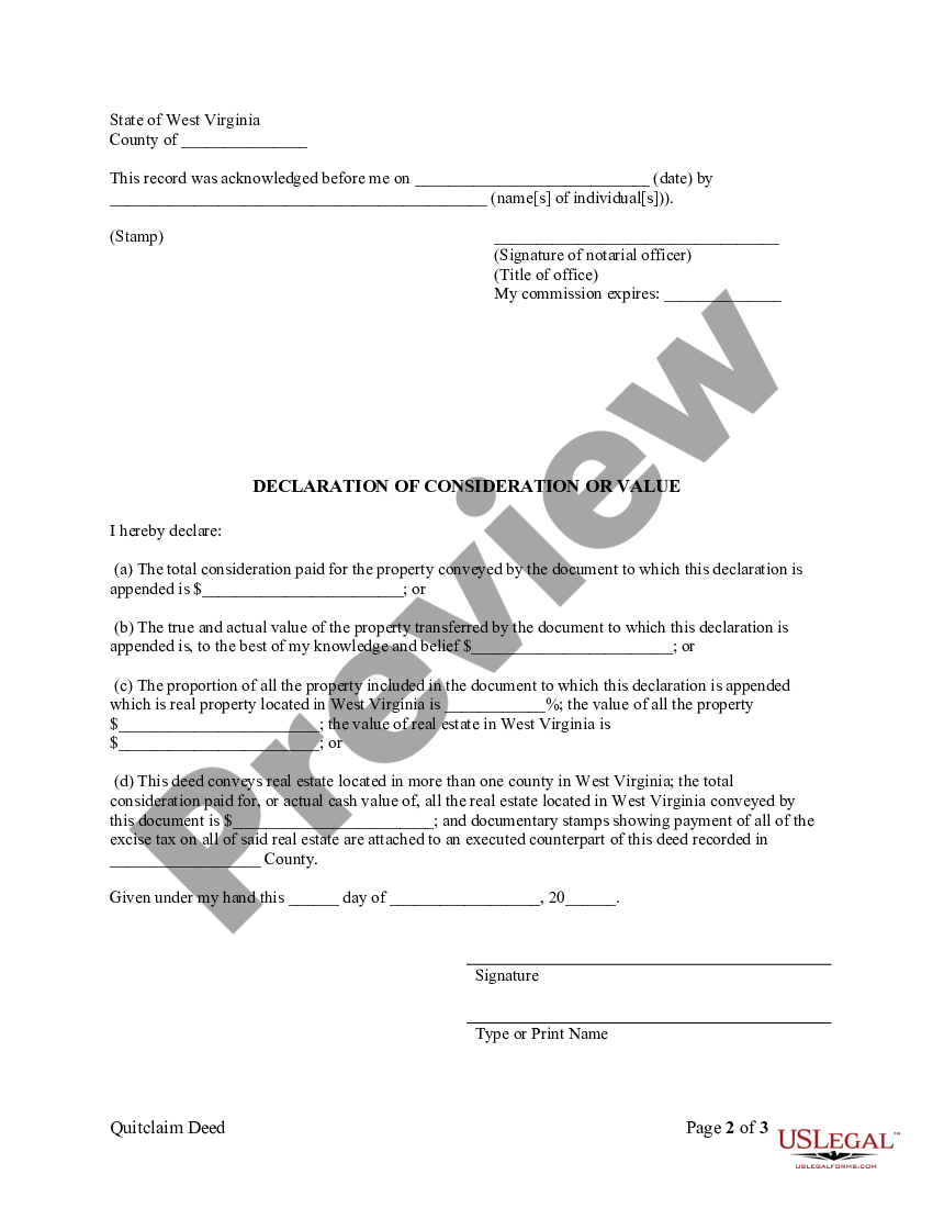 West Virginia Quitclaim Deed From Husband To Himself And Wife Quitclaim Deed Virginia Us 0789