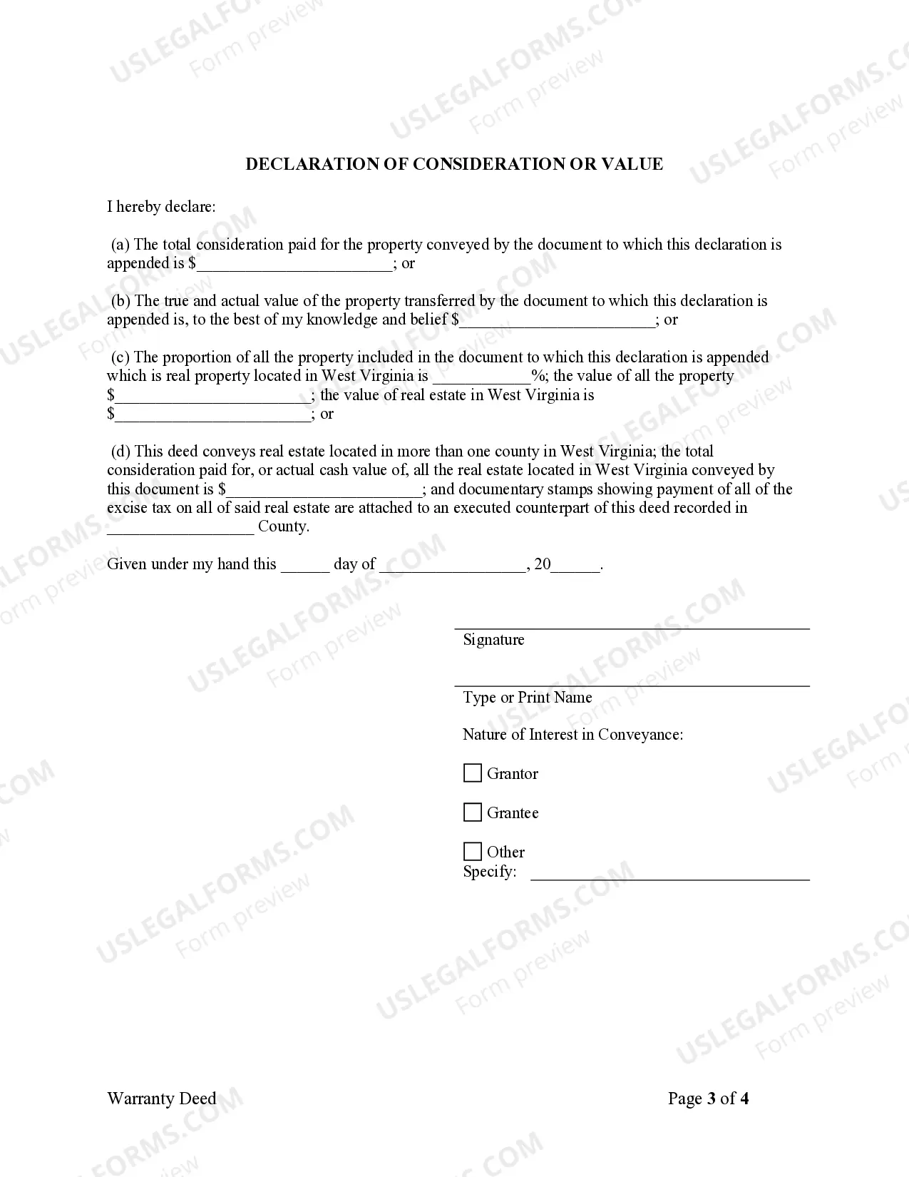 Preview Warranty Deed from Husband and Wife to Husband and Wife