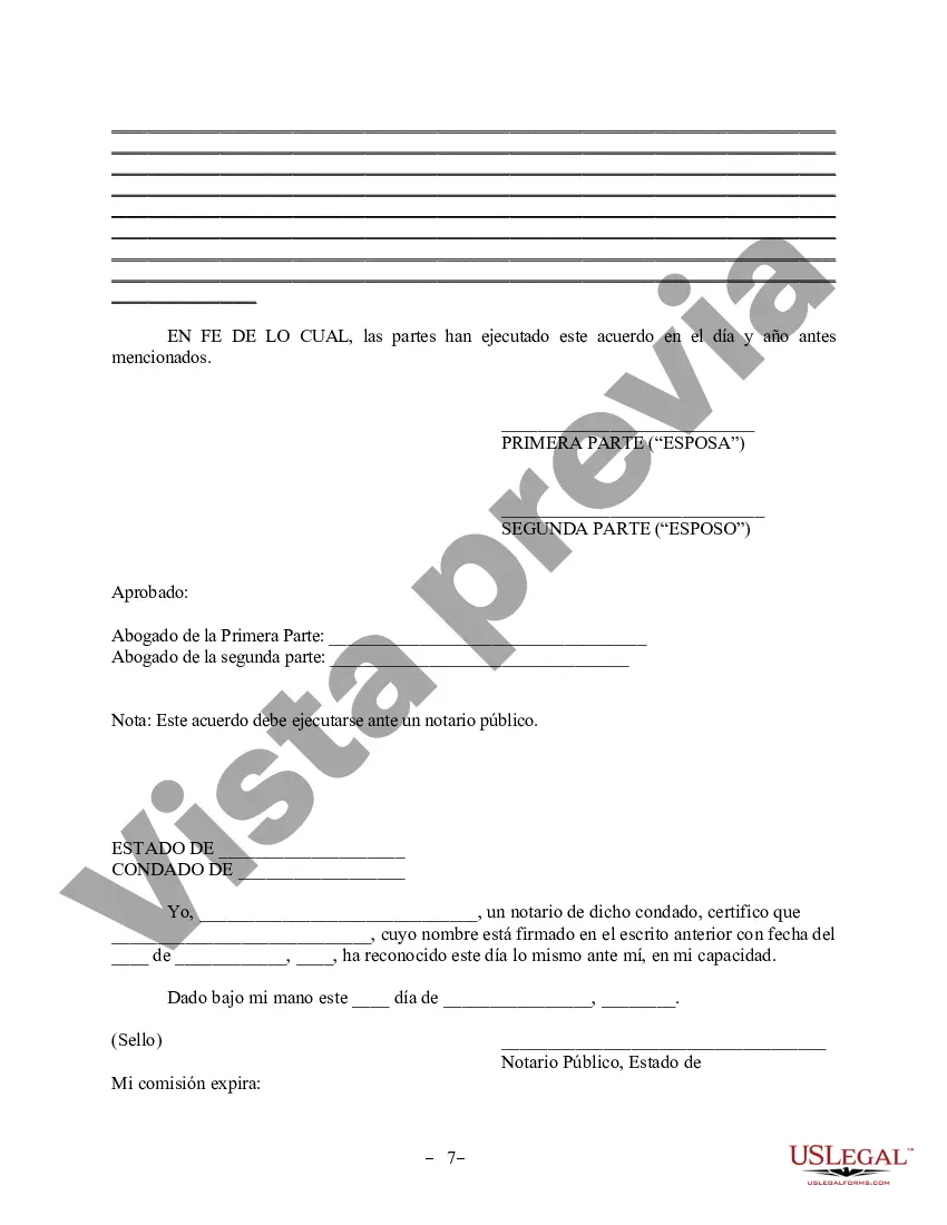 Preview Acuerdo de propiedad posnupcial - Virginia Occidental