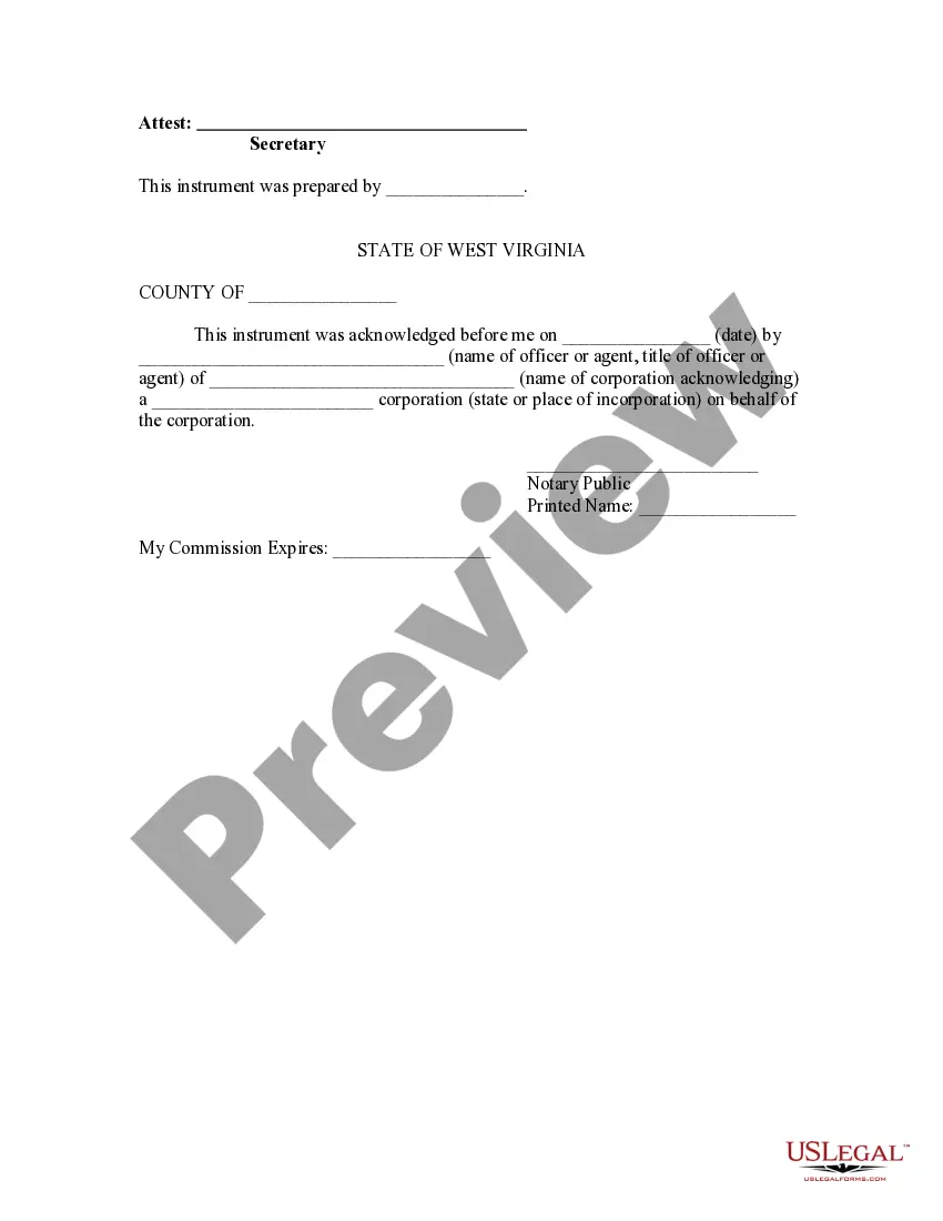 Preview Notice of Mechanic's Lien by Contractor - Corporation