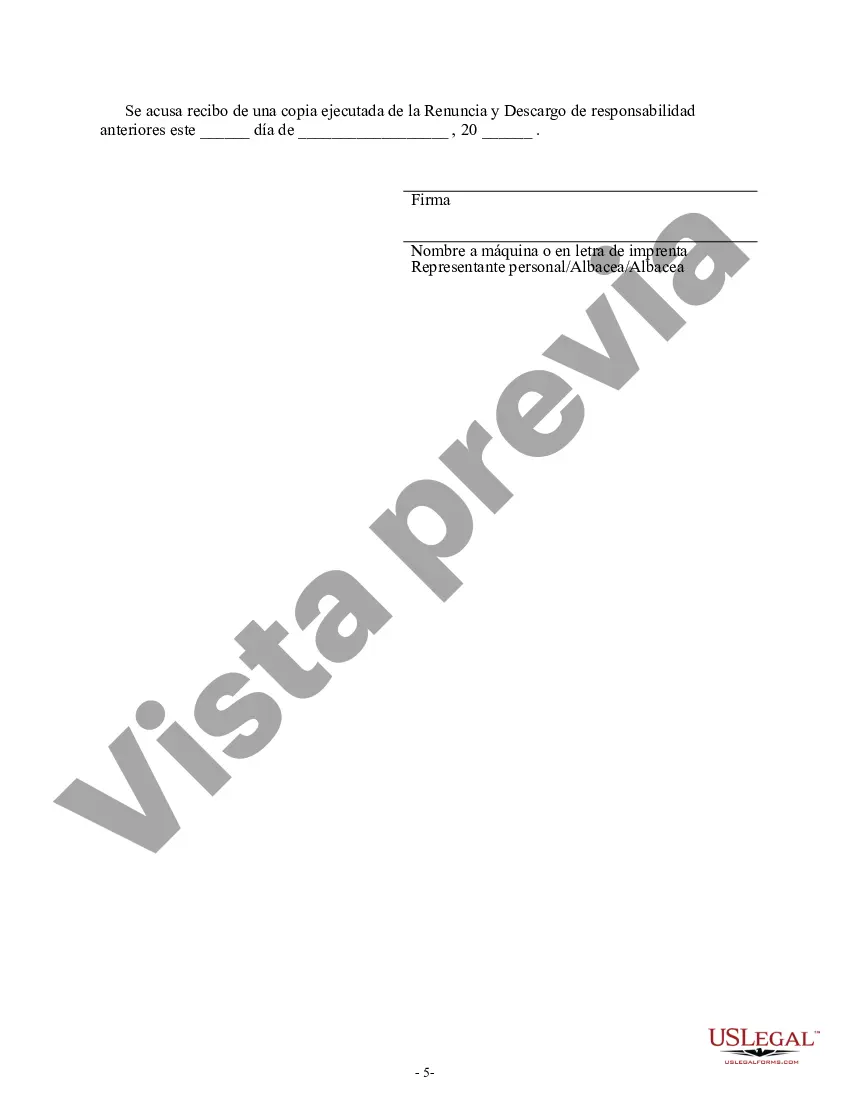 Preview Renuncia y renuncia de tenencia conjunta o interés de tenencia