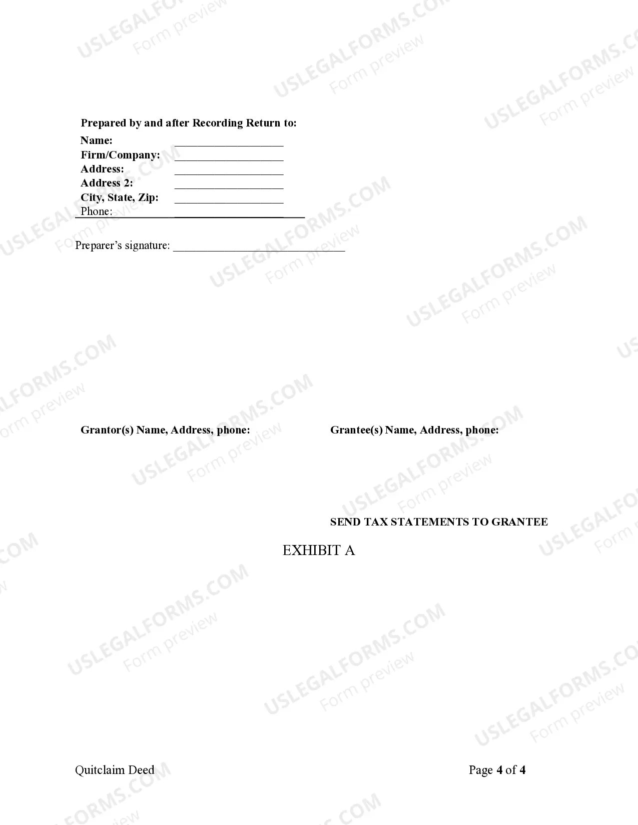 Preview Quitclaim Deed by Two Individuals to Husband and Wife