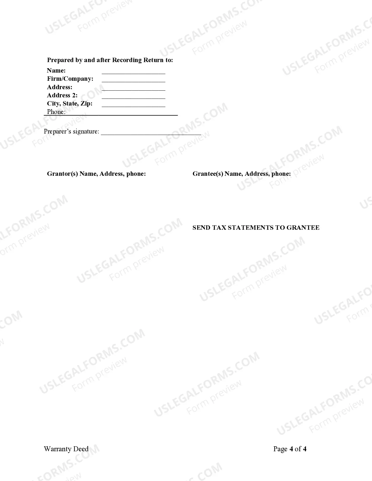 Preview Warranty Deed from two Individuals to Husband and Wife