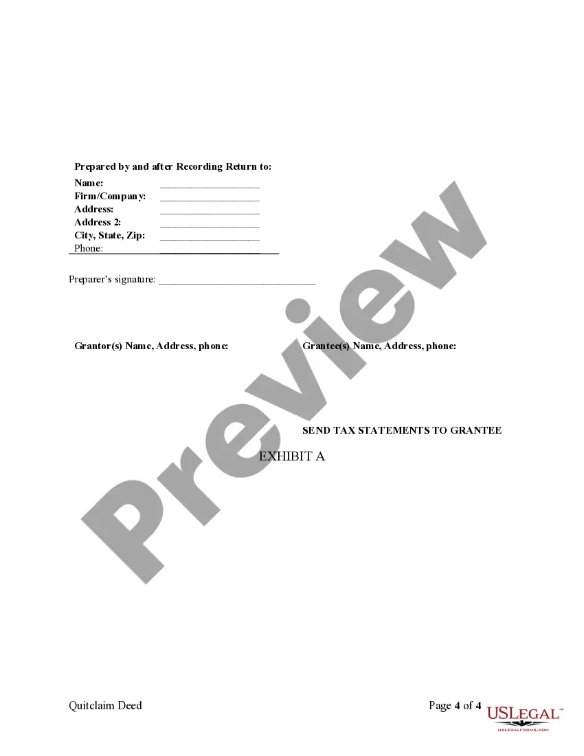 Preview Quitclaim Deed by Two Individuals to LLC