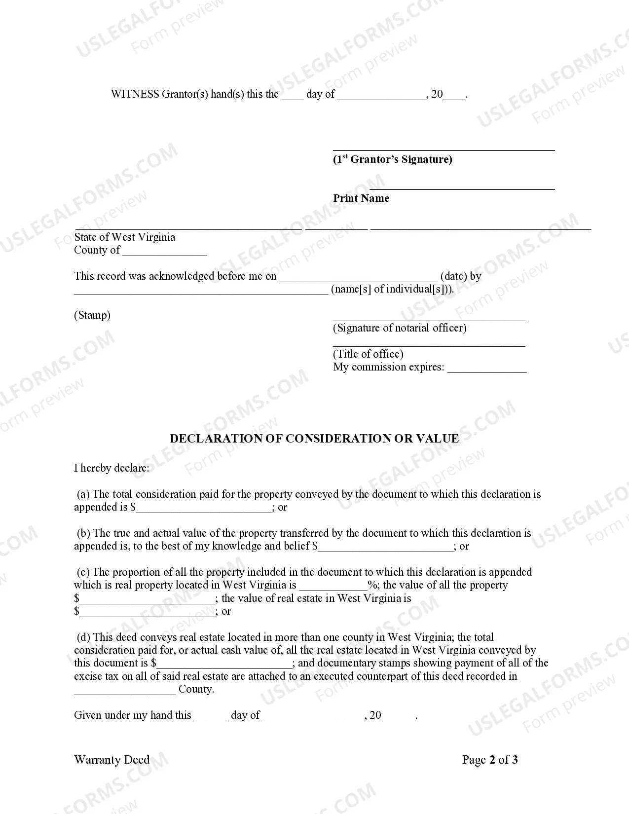 Preview Warranty Deed from Individual to LLC