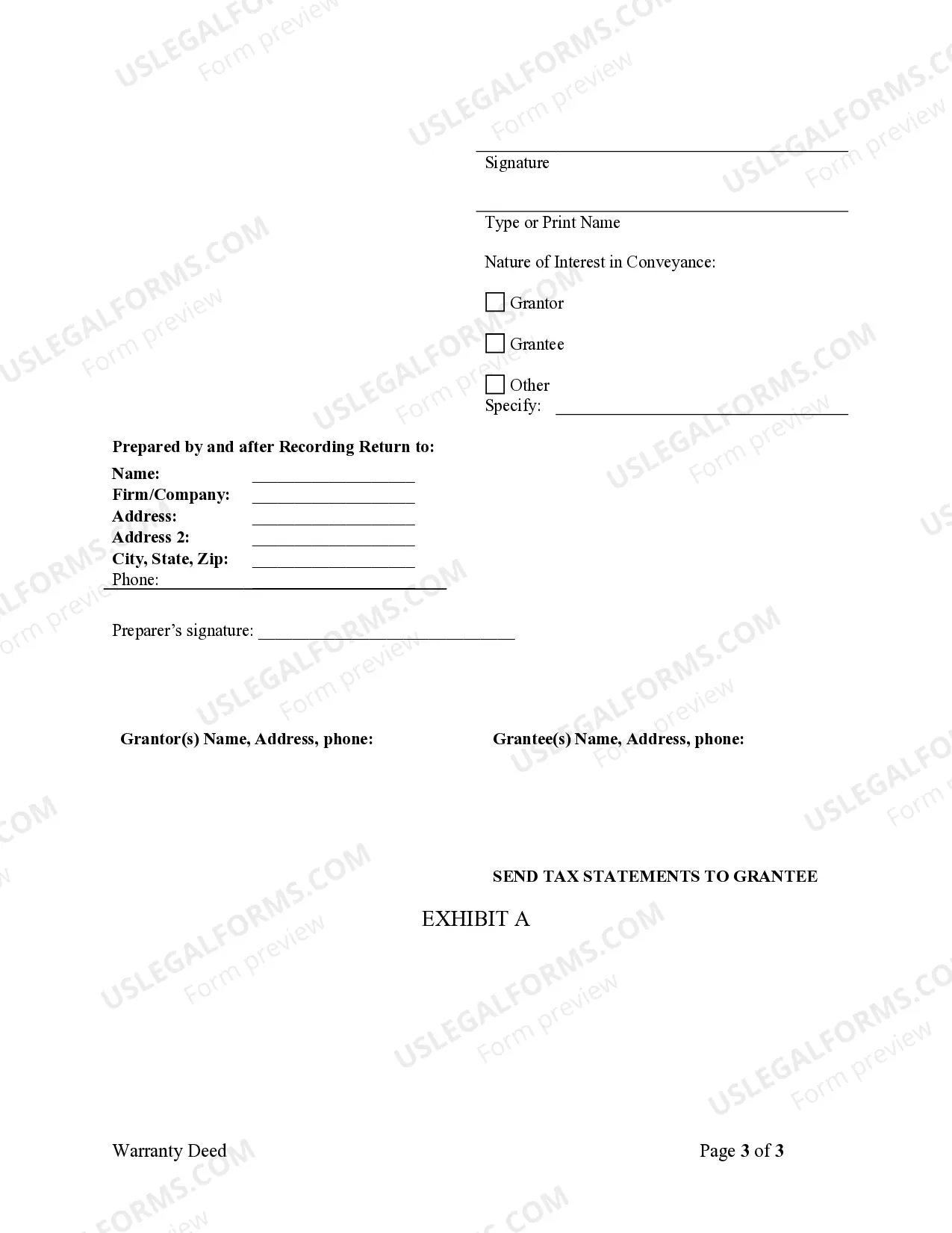 Preview Warranty Deed from Individual to LLC