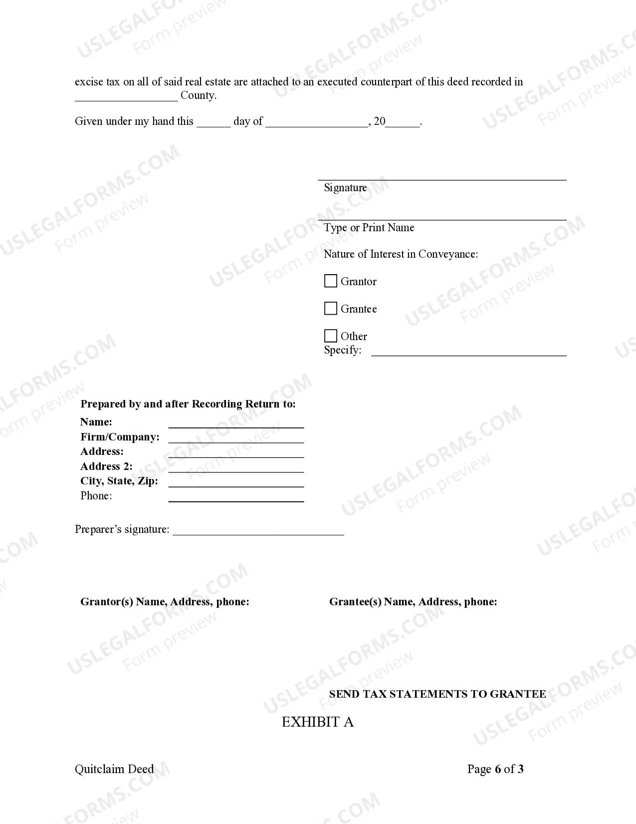 Preview Quitclaim Deed from Husband and Wife to Corporation
