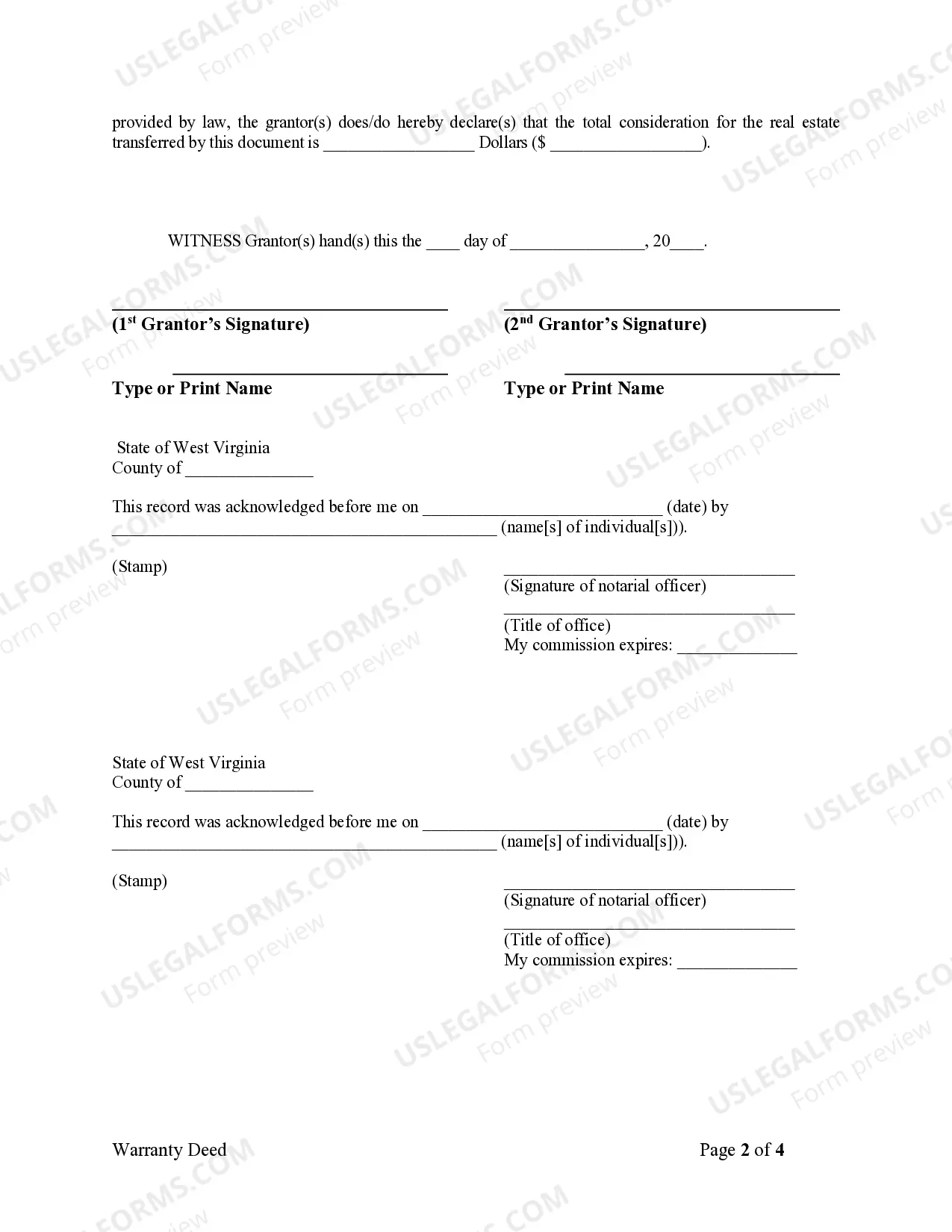 Preview Warranty Deed from Husband and Wife to Corporation