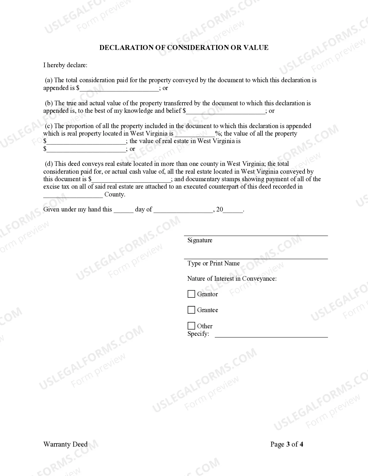 Preview Warranty Deed from Husband and Wife to Corporation