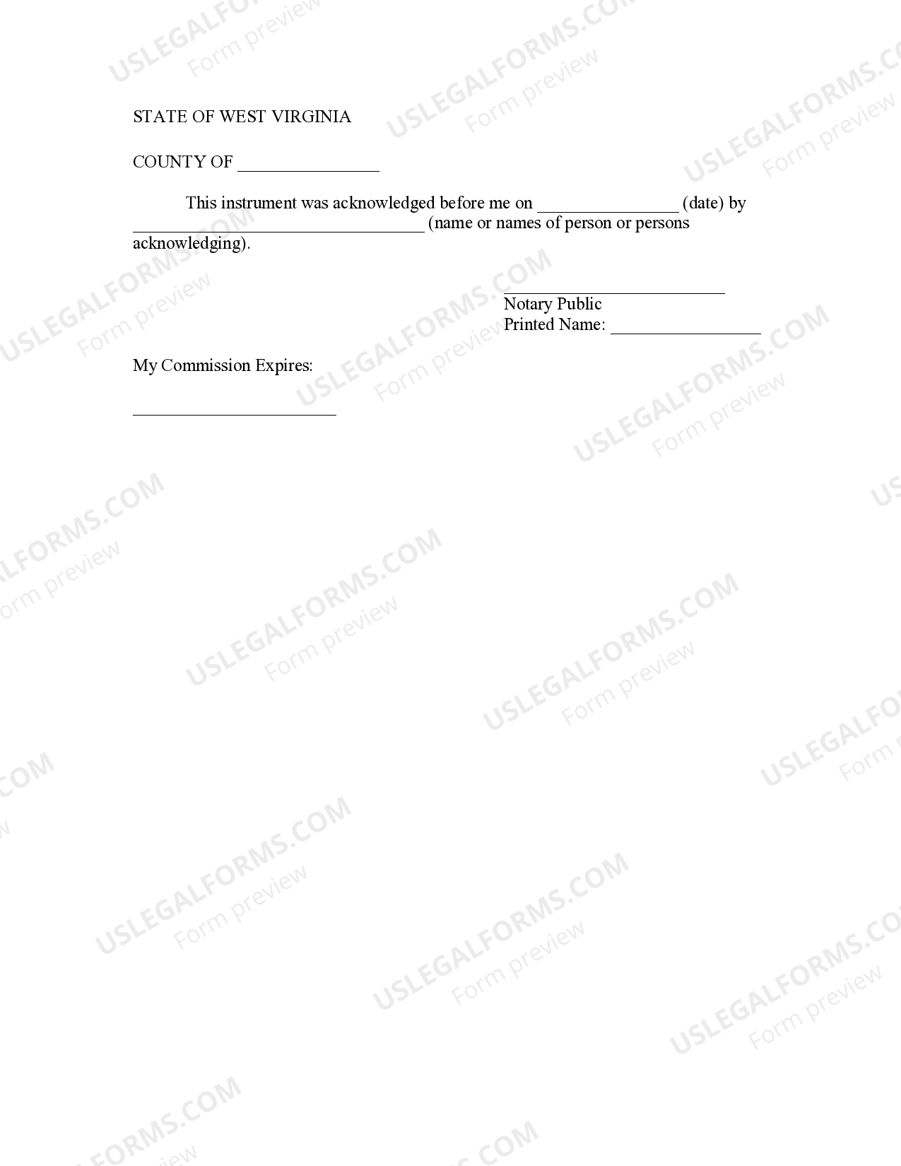 West Virginia Conditional Waiver and Release of Claim of Lien Upon