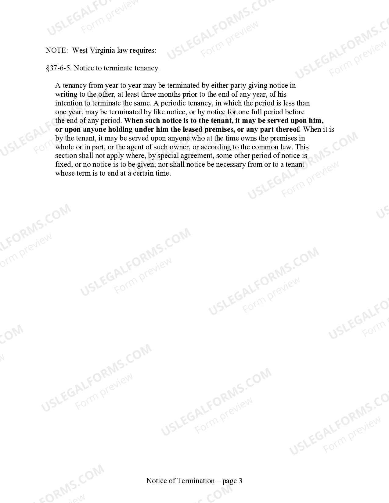 Preview 30 Day Notice to Terminate Month to Month Lease for Nonresidential from Landlord to Tenant