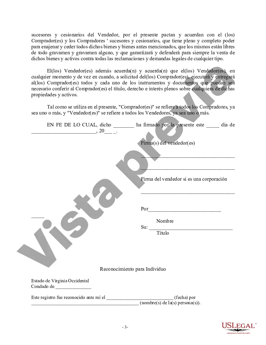 Preview Factura de venta en relación con la venta del negocio por parte del vendedor individual o corporativo