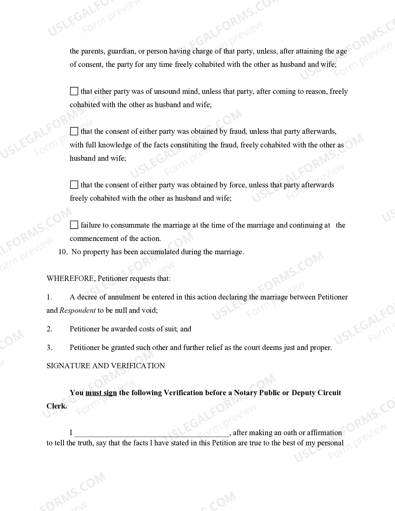 Preview Petition for Annulment