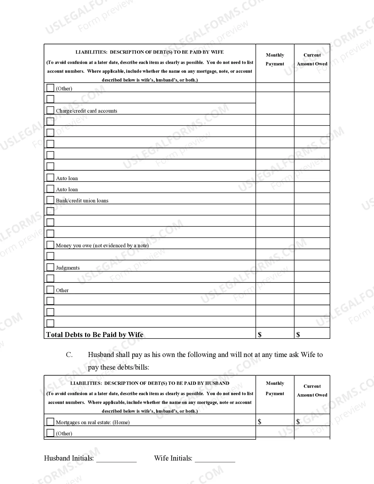 Preview Marital Domestic Separation and Property Settlement Agreement Adult Children