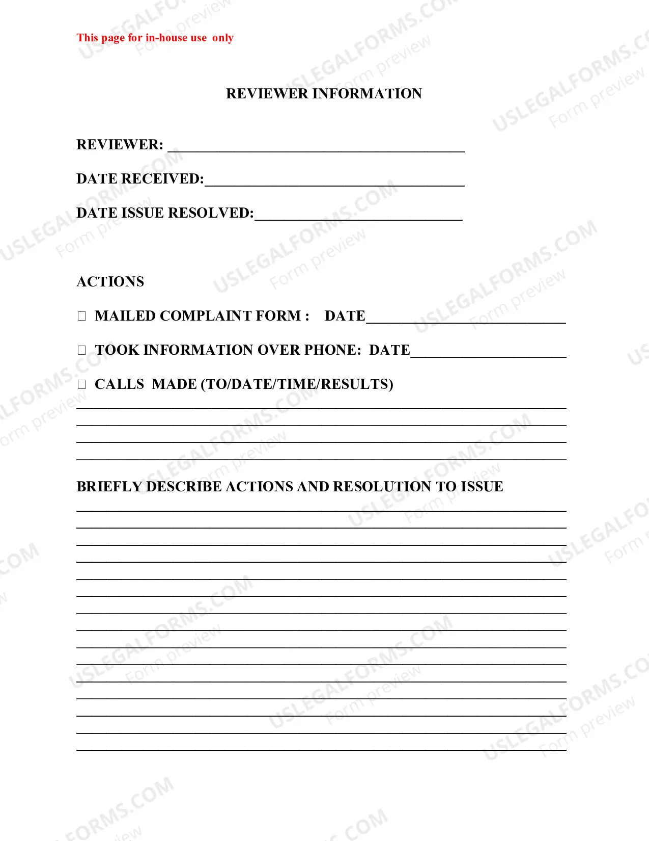 Preview Self Insurance Workers Compensation Complaint Form