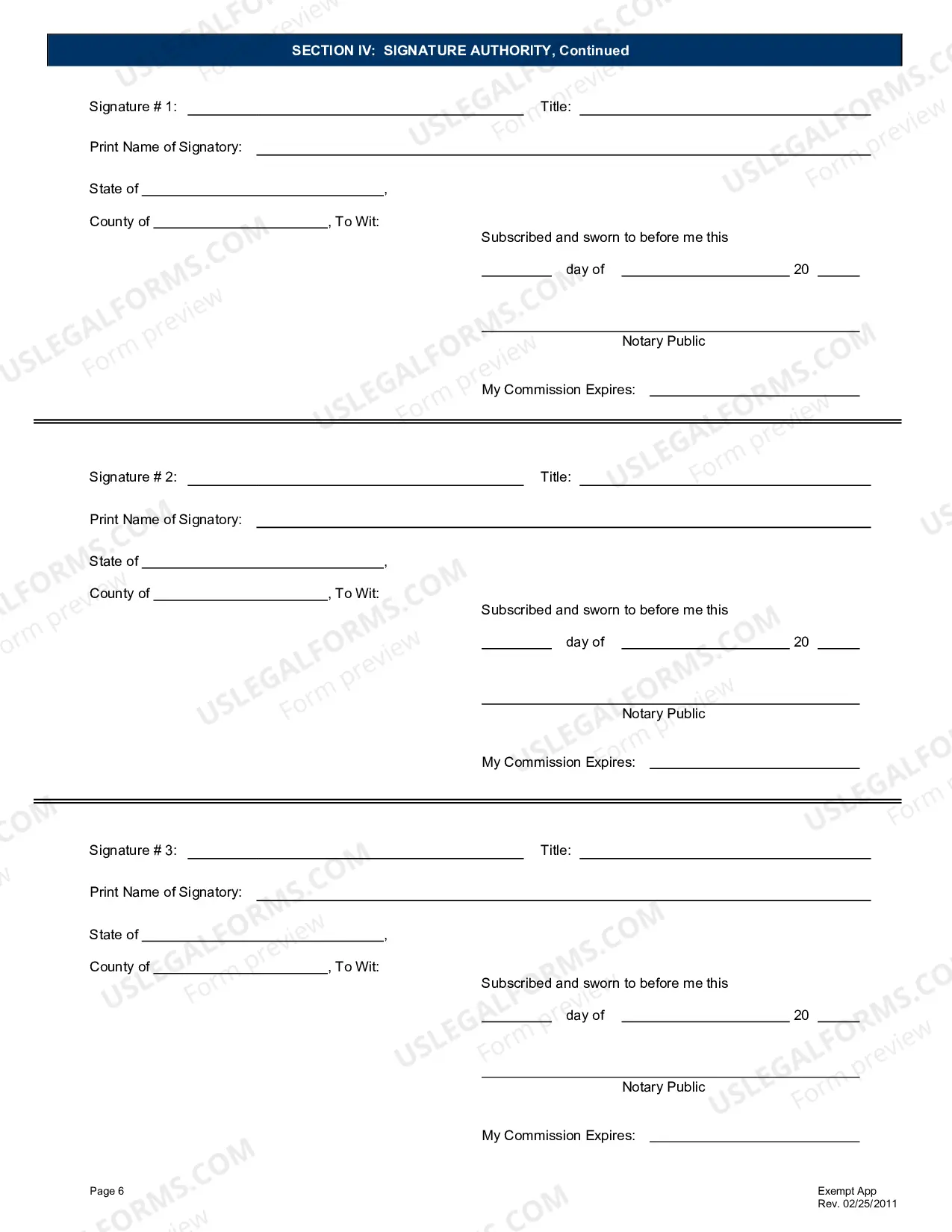 Preview Application for Exemption from West Virginia Workers Compensation Coverage