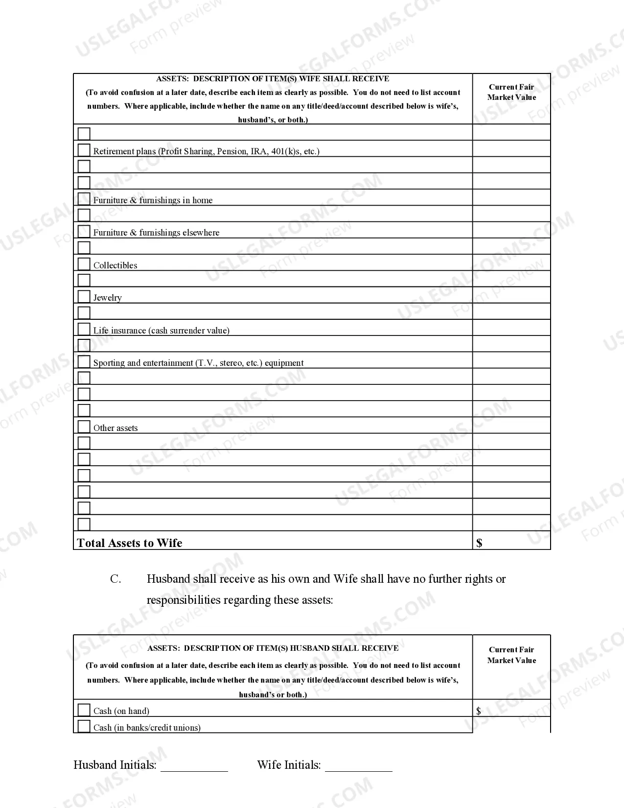 Preview Marital Domestic Separation and Property Settlement Agreement Adult Children Parties May have Joint Property or Debts where Divorce Action Filed