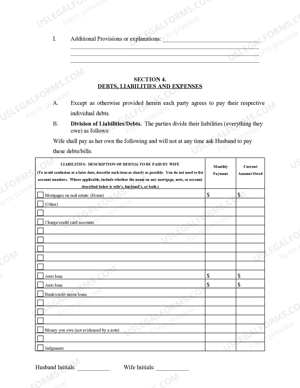 Preview Marital Domestic Separation and Property Settlement Agreement Adult Children Parties May have Joint Property or Debts where Divorce Action Filed