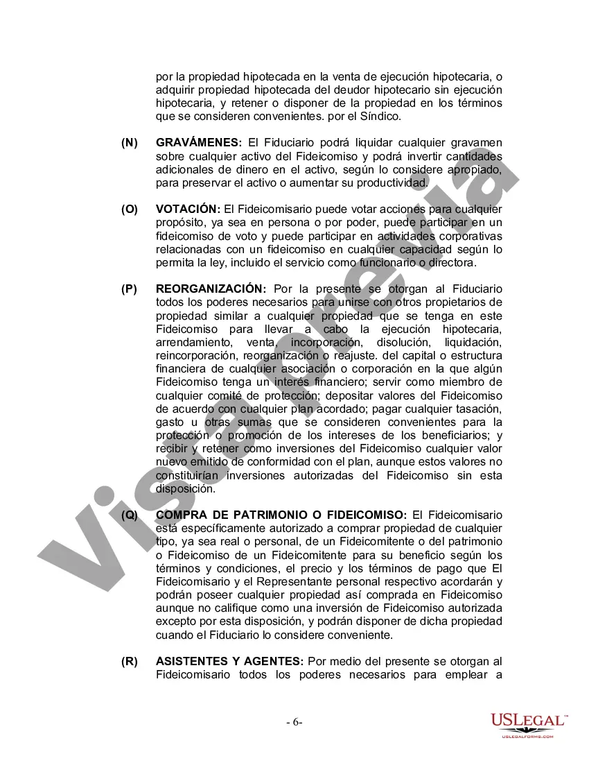 Preview Fideicomiso en vida para esposo y esposa con un hijo